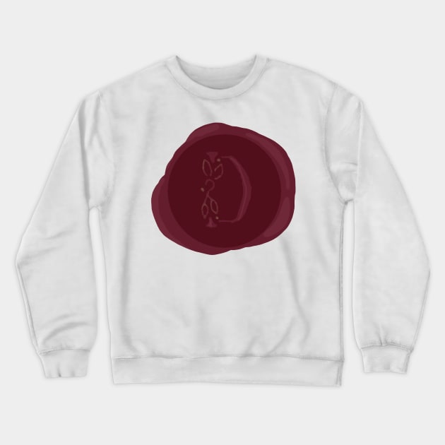 Wax Seal Monogram "D" Crewneck Sweatshirt by LochNestFarm